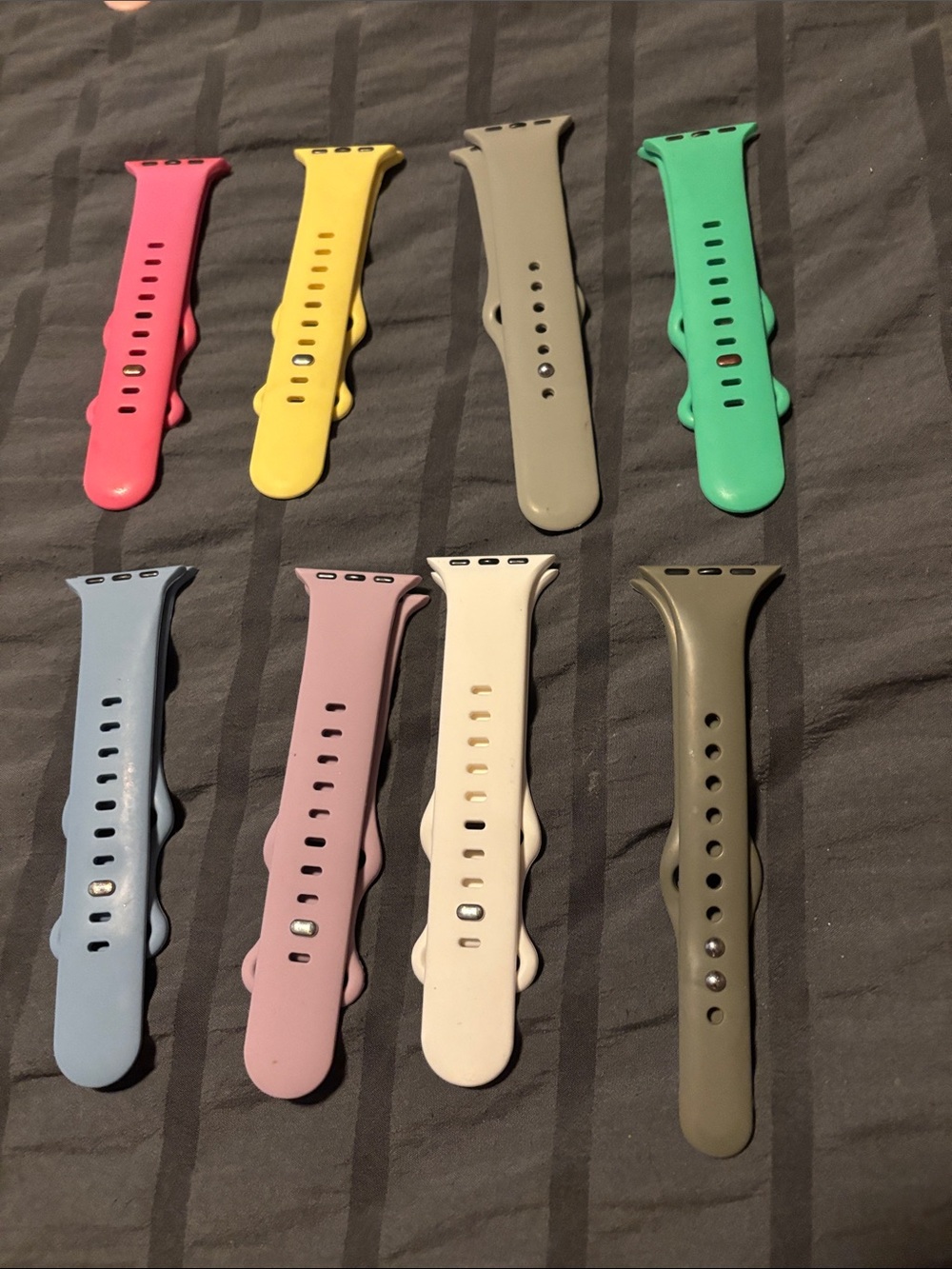 Apple Silicone Replacement Watch Bands - Assorted Colors